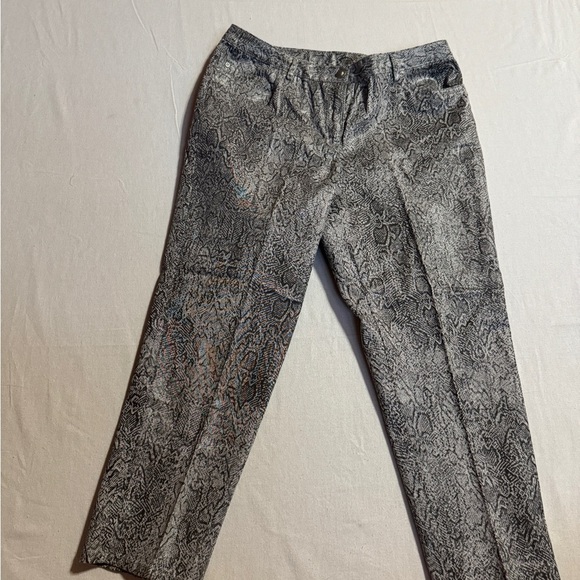 Ruby Rd. Women Size 12 Petite Snakeskin Print Pants - Picture 1 of 9